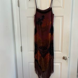One of a Kind Velvet Burnout Dress